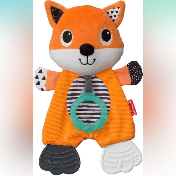 Infantino Cuddly Teether- Fox & Penguin - Picture 5 of 8